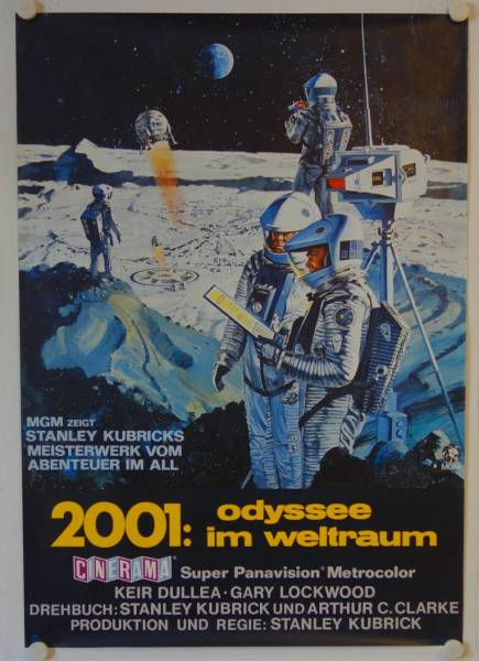 2001 - Odyssee im Weltraum originale deutsche A0-Filmplakate (2)